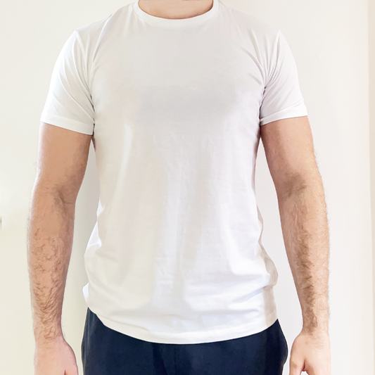 Men’s Activewear White Tee
