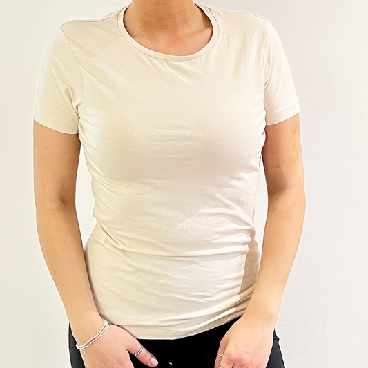 Womens T-Shirt - White Nude
